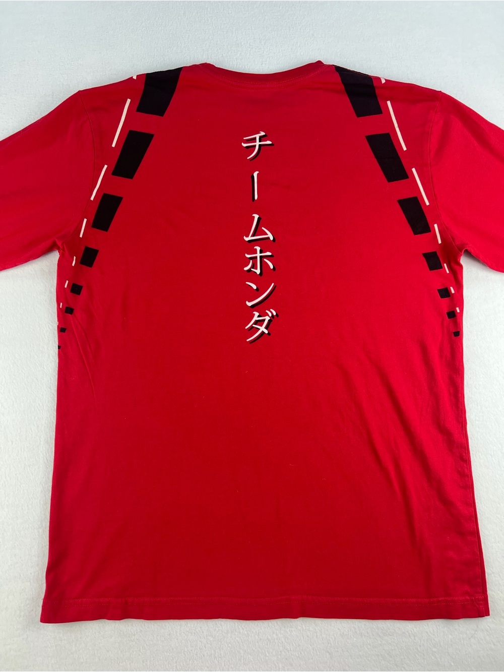 Honda Red Crewneck Tee with Wing Logo - Picture 6 of 7